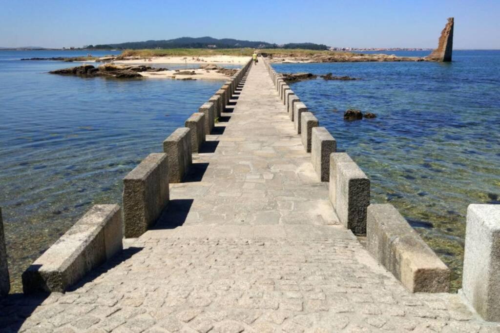 Villa Casa Amplia Frente A La Playa Cambados Esterno foto