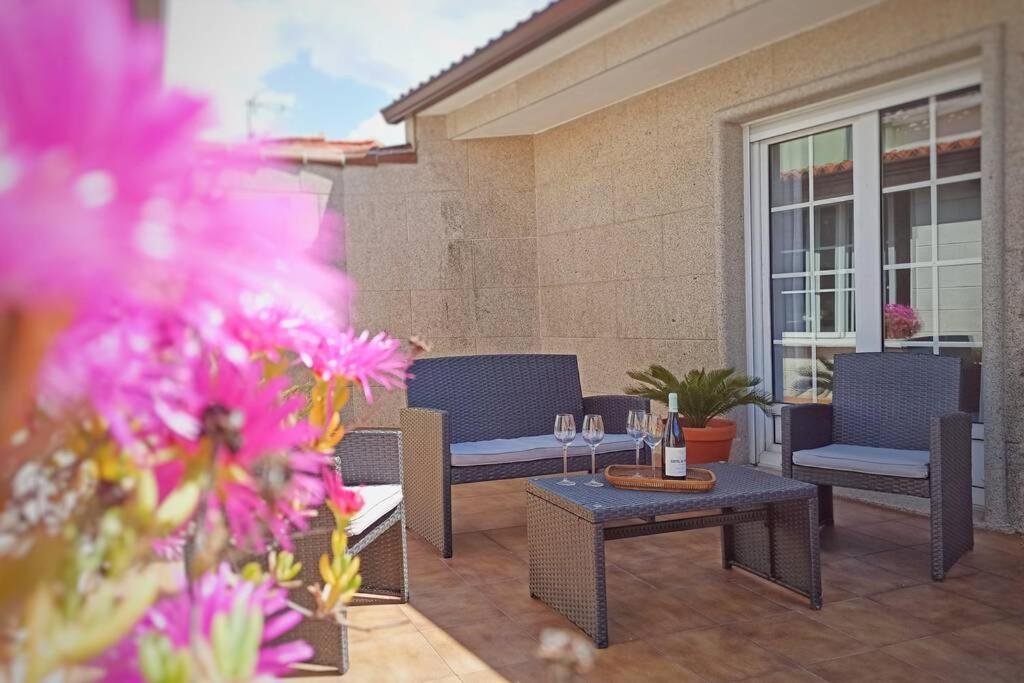 Villa Casa Amplia Frente A La Playa Cambados Esterno foto