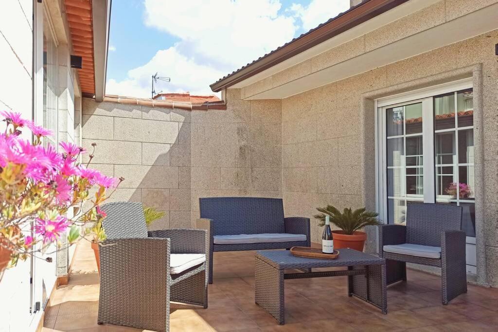 Villa Casa Amplia Frente A La Playa Cambados Esterno foto